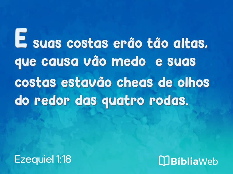 Ezequiel 1:18 em imagem para compartilhar