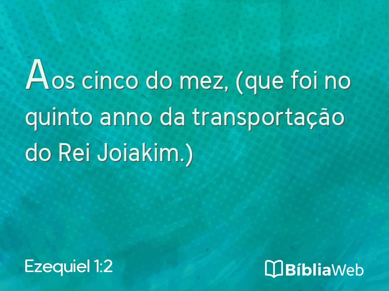 Ezequiel 1:2 em imagem para compartilhar
