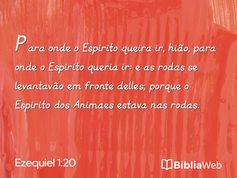 Ezequiel 1:20 em imagem para compartilhar