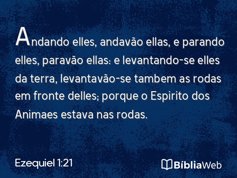 Ezequiel 1:21 em imagem para compartilhar