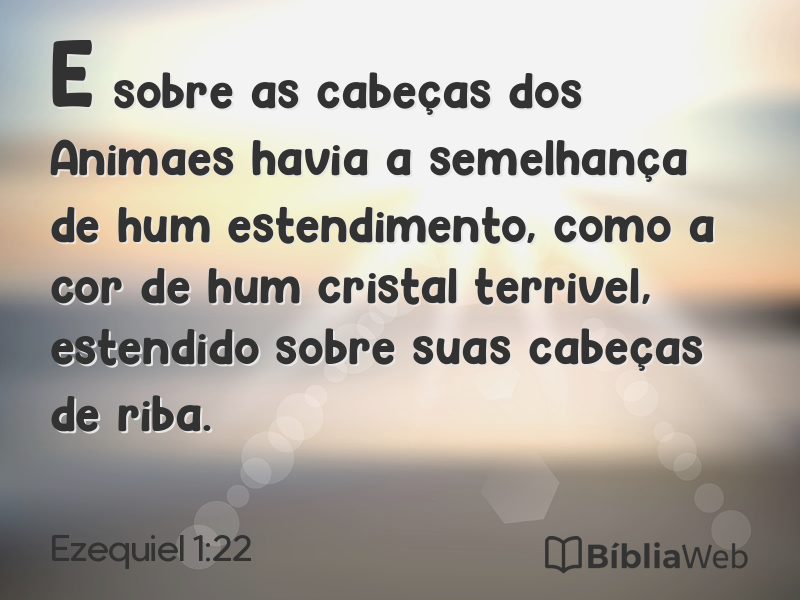 Ezequiel 1:22 em imagem para compartilhar