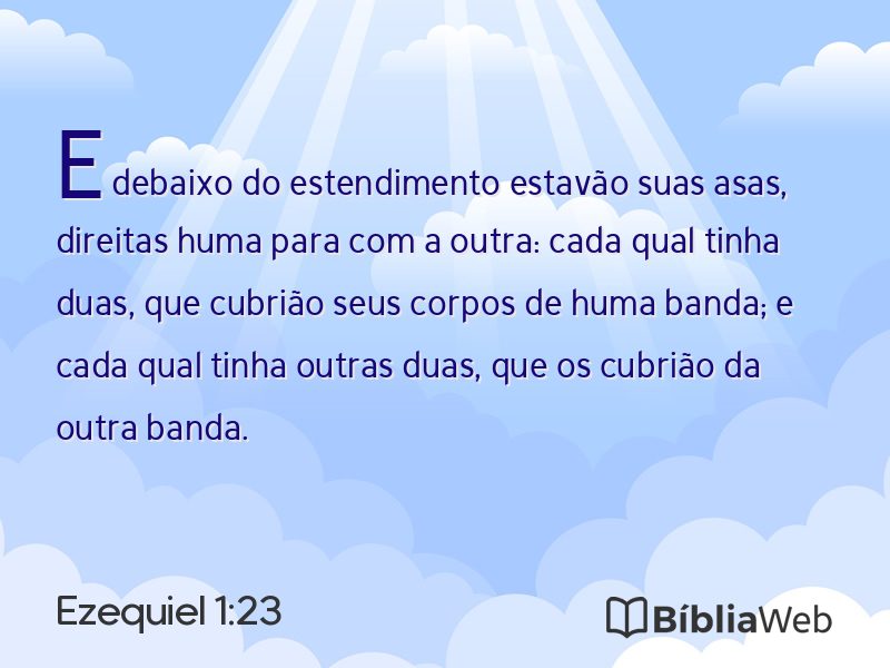 Ezequiel 1:23 em imagem para compartilhar