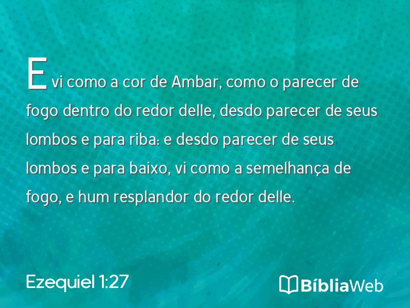 Ezequiel 1:27 em imagem para compartilhar