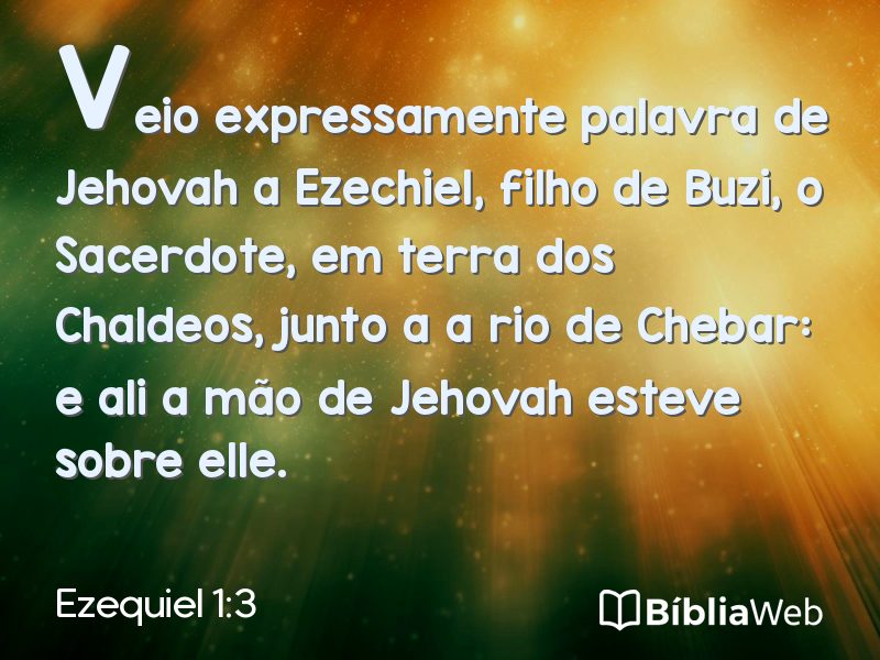 Ezequiel 1:3 em imagem para compartilhar