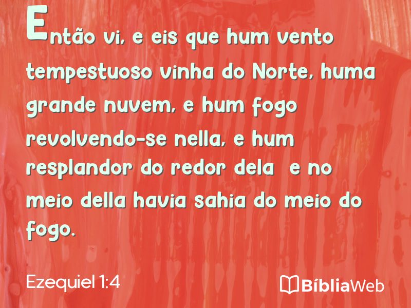Ezequiel 1:4 em imagem para compartilhar