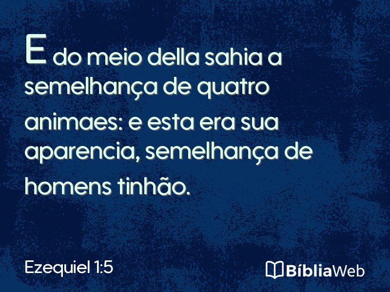 Ezequiel 1:5 em imagem para compartilhar