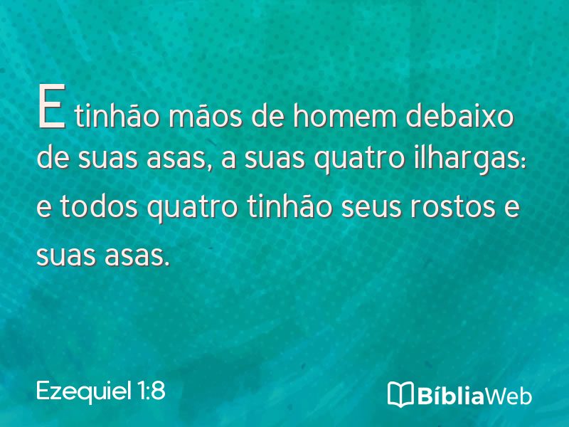 Ezequiel 1:8 em imagem para compartilhar