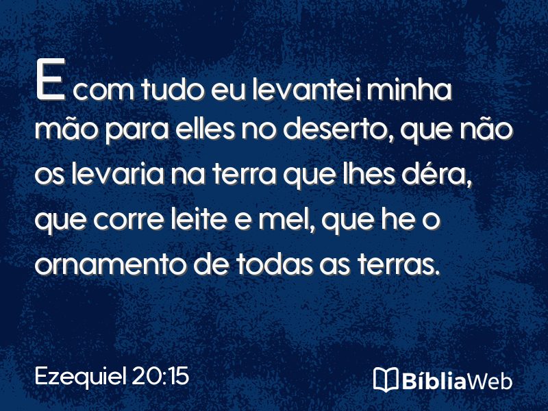 Ezequiel 20:15 em imagem para compartilhar