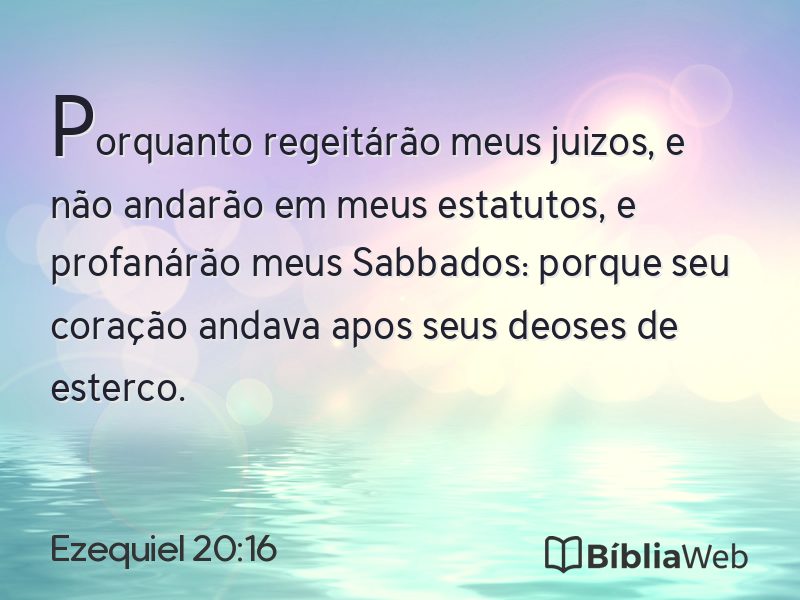 Ezequiel 20:16 em imagem para compartilhar