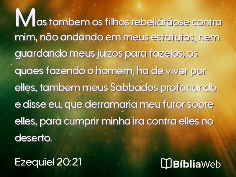 Ezequiel 20:21 em imagem para compartilhar