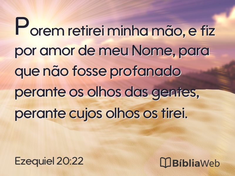 Ezequiel 20:22 em imagem para compartilhar