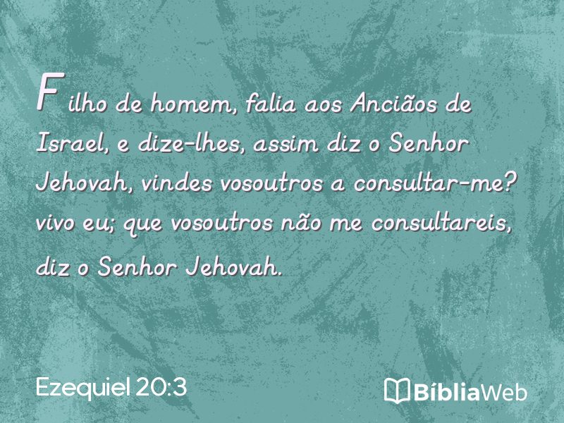 Ezequiel 20:3 em imagem para compartilhar