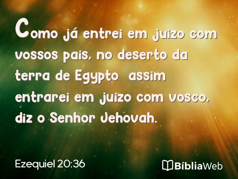 Ezequiel 20:36 em imagem para compartilhar