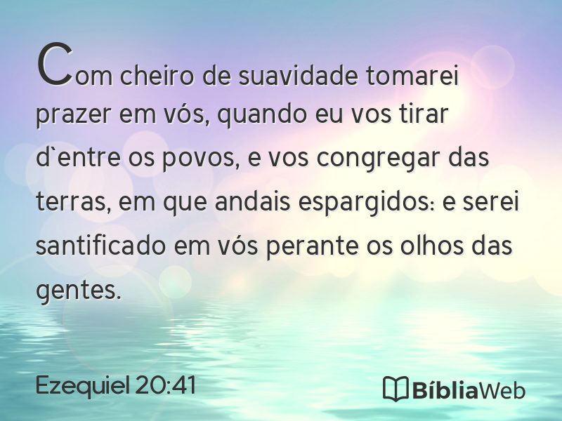 Ezequiel 20:41 em imagem para compartilhar