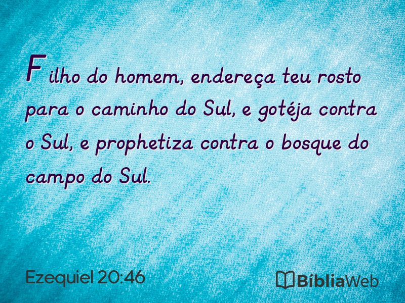 Ezequiel 20:46 em imagem para compartilhar