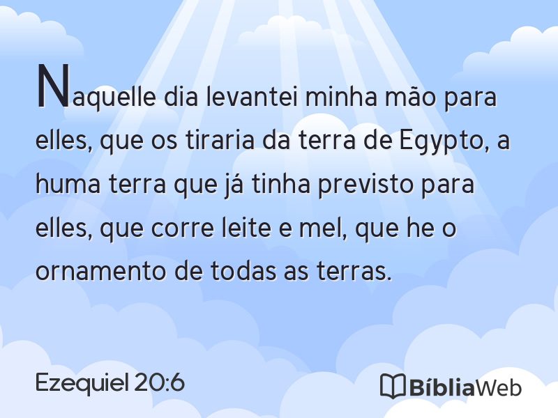 Ezequiel 20:6 em imagem para compartilhar