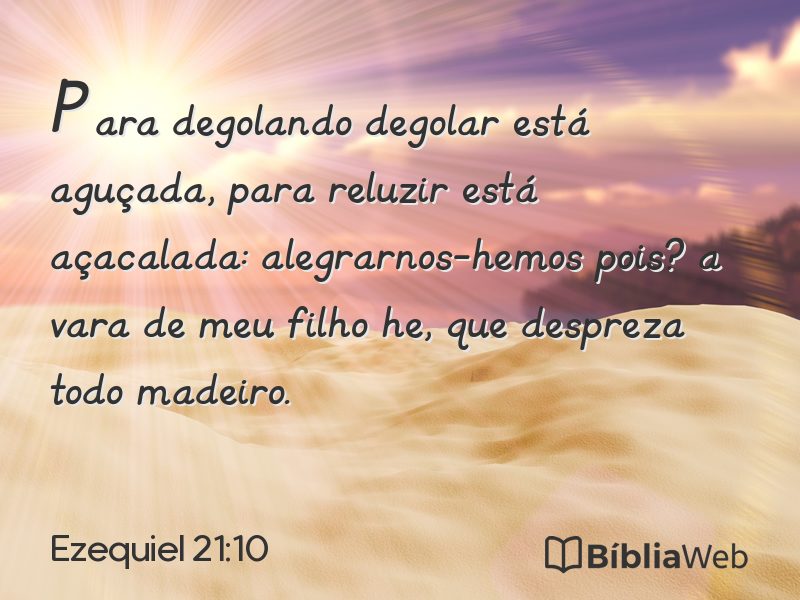Ezequiel 21:10 em imagem para compartilhar