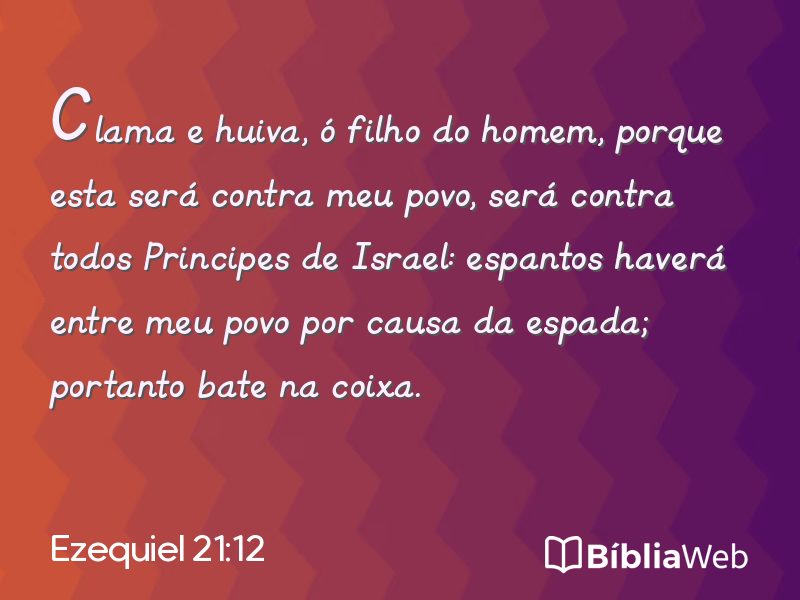 Ezequiel 21:12 em imagem para compartilhar