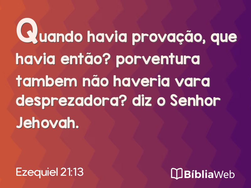 Ezequiel 21:13 em imagem para compartilhar