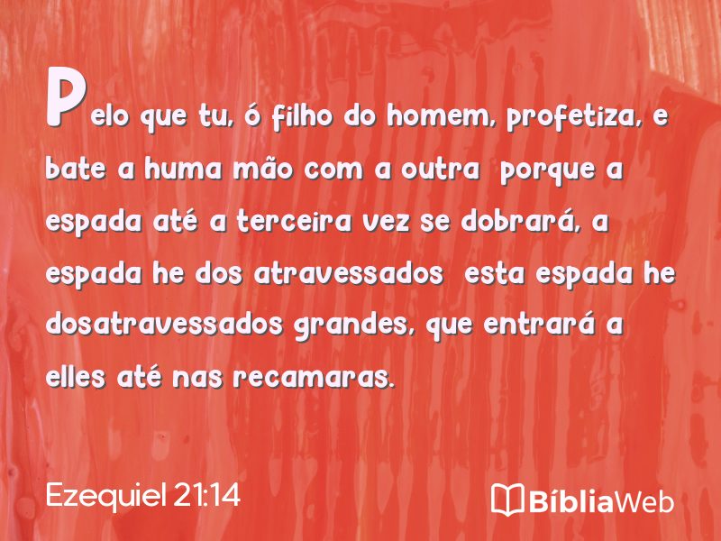 Ezequiel 21:14 em imagem para compartilhar