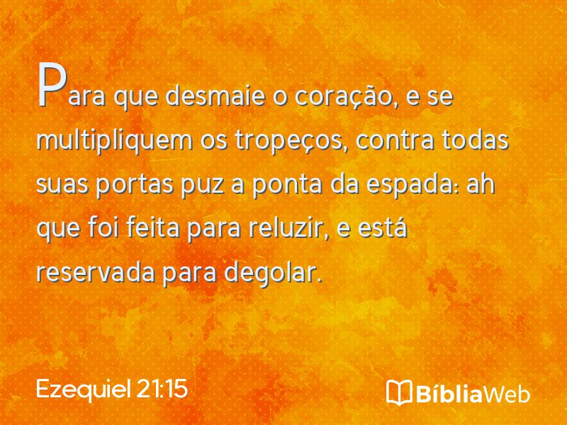 Ezequiel 21:15 em imagem para compartilhar