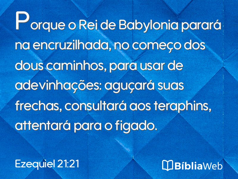 Ezequiel 21:21 em imagem para compartilhar