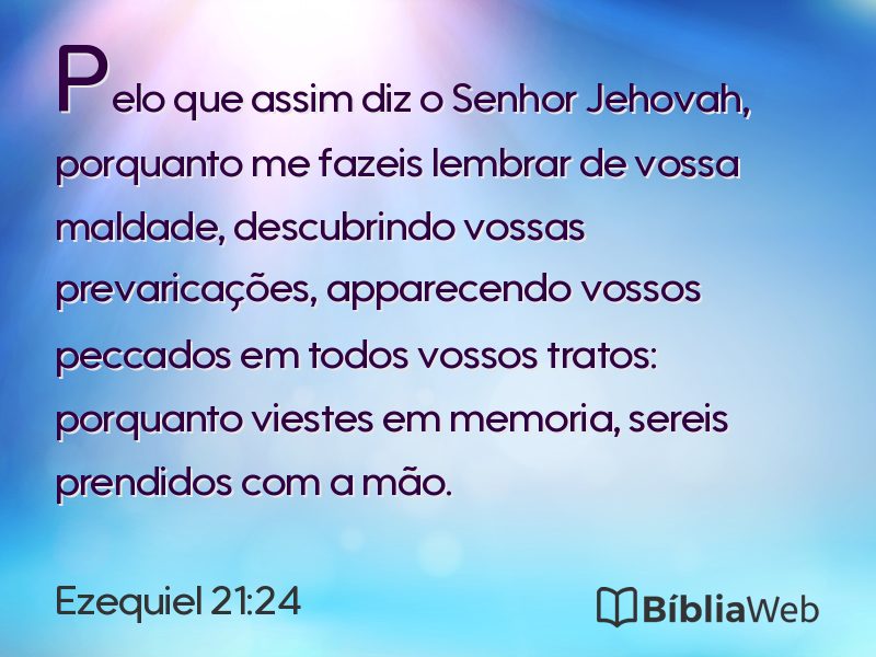 Ezequiel 21:24 em imagem para compartilhar