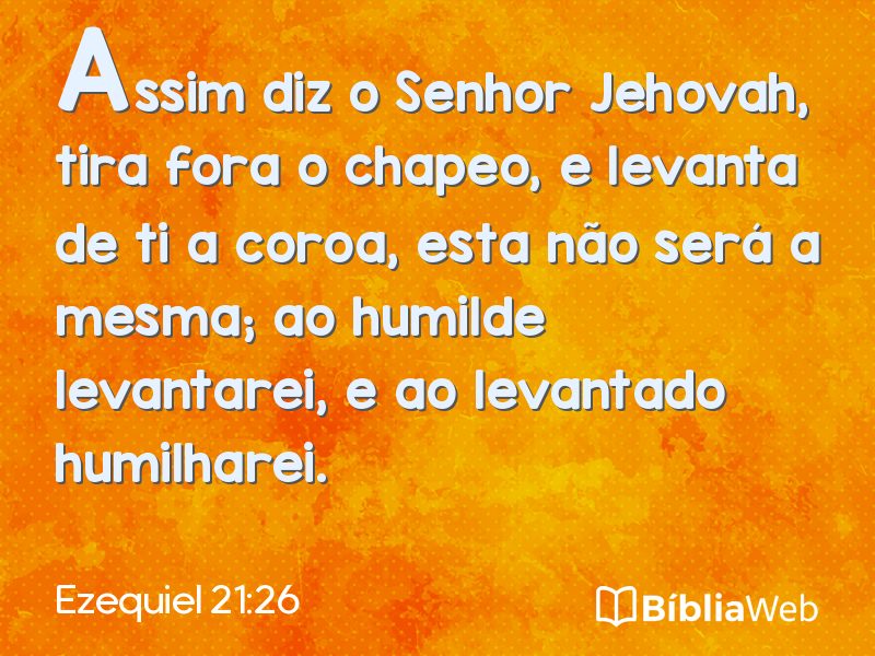 Ezequiel 21:26 em imagem para compartilhar