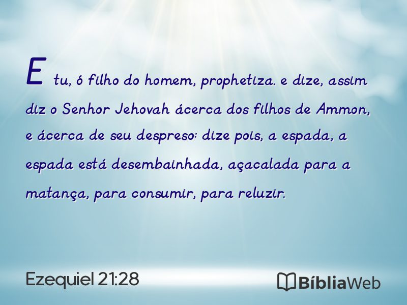 Ezequiel 21:28 em imagem para compartilhar
