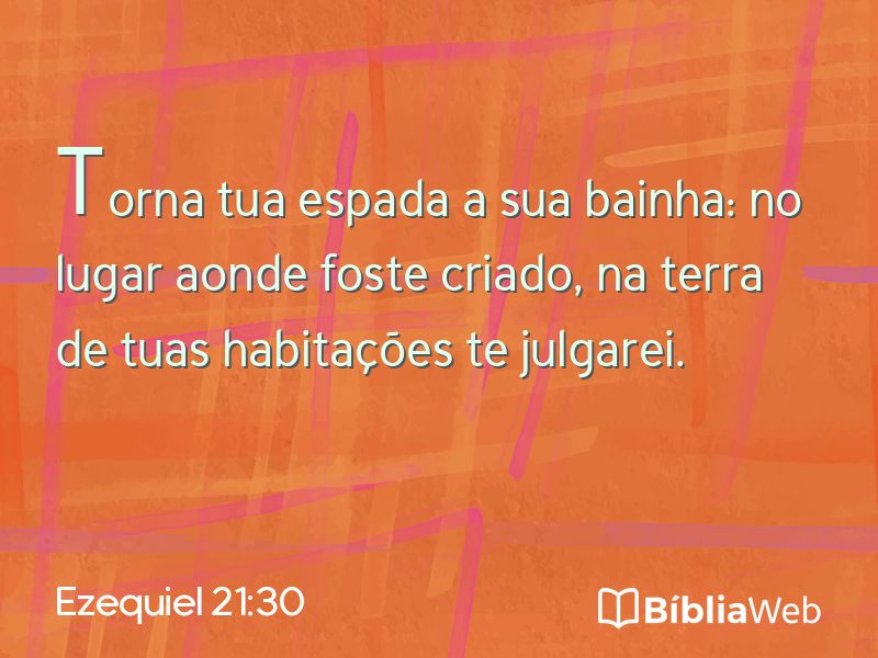 Ezequiel 21:30 em imagem para compartilhar