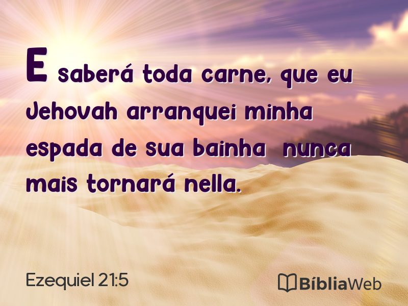 Ezequiel 21:5 em imagem para compartilhar