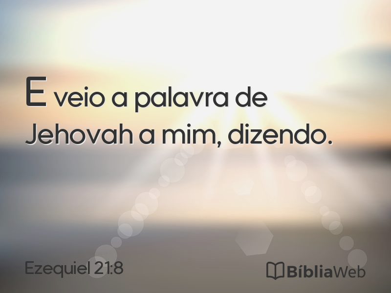 Ezequiel 21:8 em imagem para compartilhar