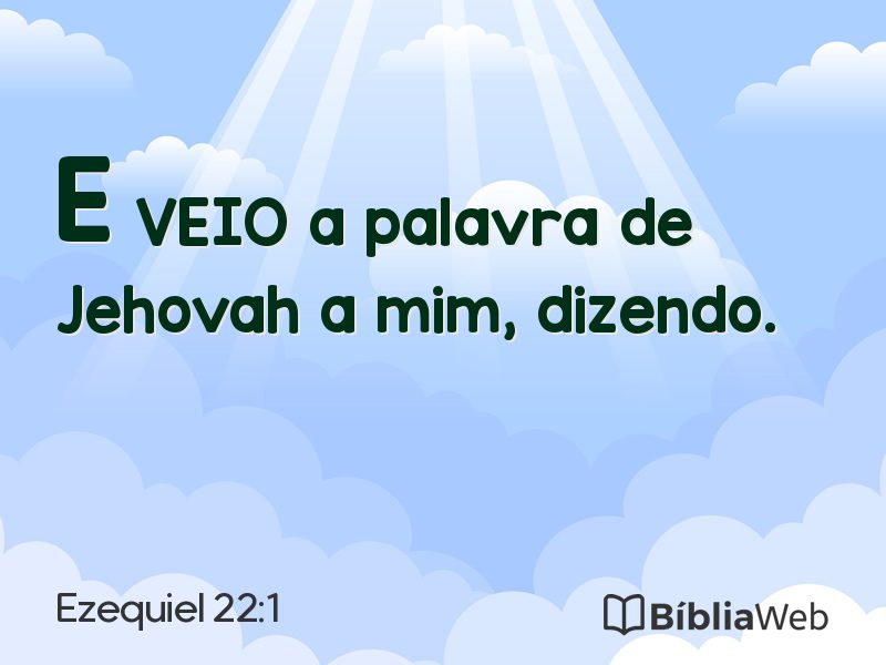 Ezequiel 22:1 em imagem para compartilhar