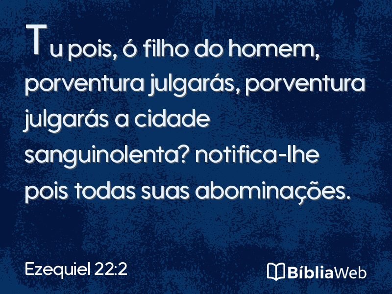 Ezequiel 22:2 em imagem para compartilhar