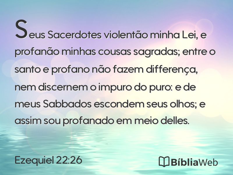 Ezequiel 22:26 em imagem para compartilhar