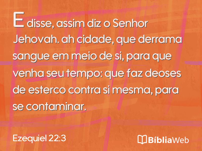 Ezequiel 22:3 em imagem para compartilhar