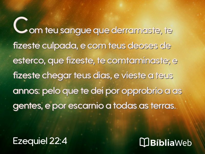 Ezequiel 22:4 em imagem para compartilhar