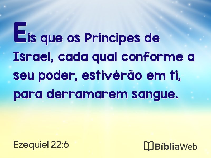 Ezequiel 22:6 em imagem para compartilhar