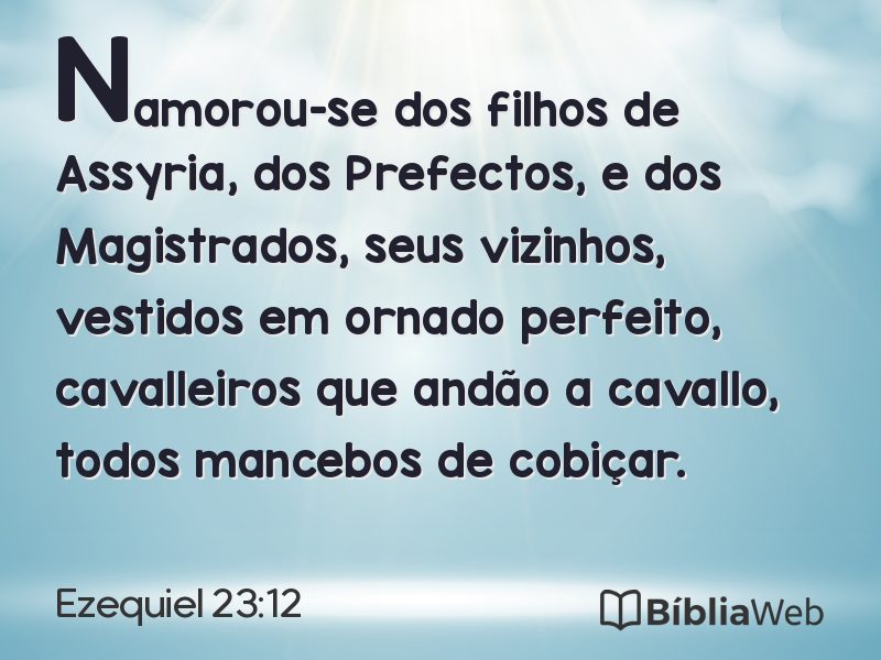 Ezequiel 23:12 em imagem para compartilhar