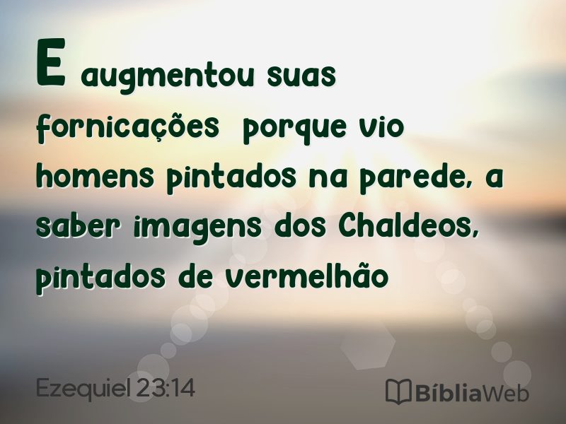 Ezequiel 23:14 em imagem para compartilhar