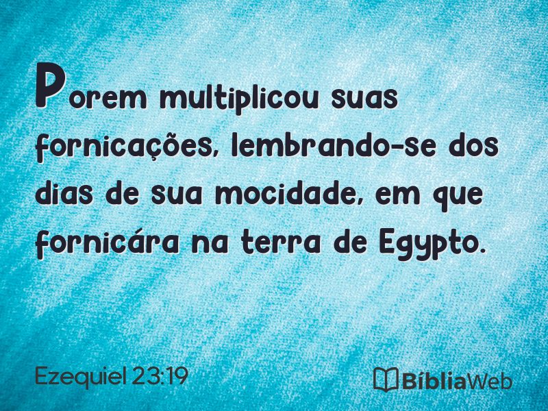 Ezequiel 23:19 em imagem para compartilhar