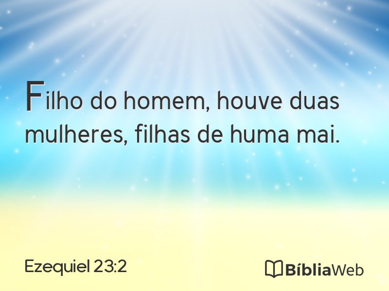 Ezequiel 23:2 em imagem para compartilhar