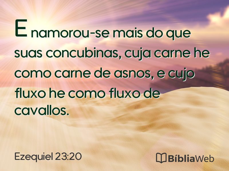 Ezequiel 23:20 em imagem para compartilhar