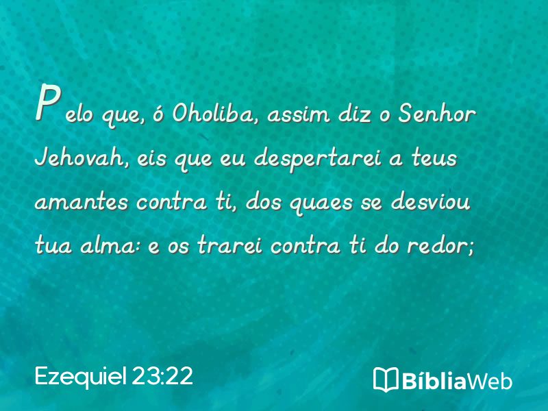Ezequiel 23:22 em imagem para compartilhar