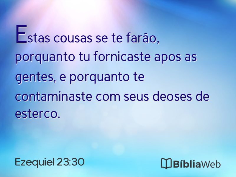 Ezequiel 23:30 em imagem para compartilhar