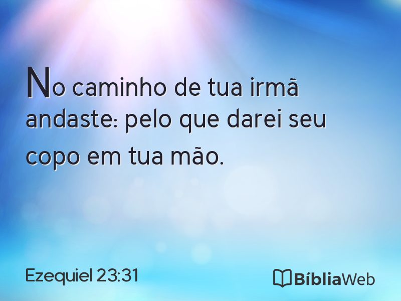 Ezequiel 23:31 em imagem para compartilhar