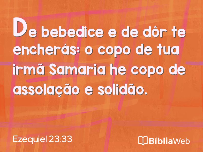 Ezequiel 23:33 em imagem para compartilhar