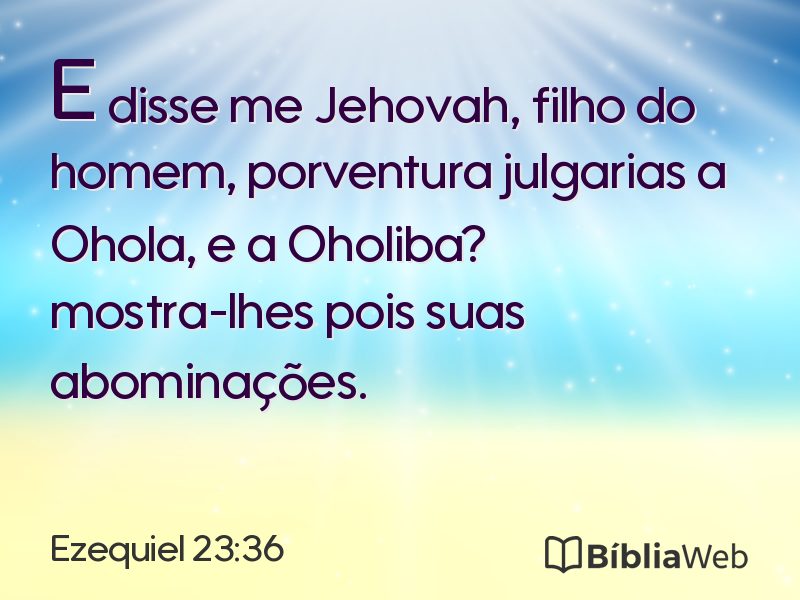 Ezequiel 23:36 em imagem para compartilhar