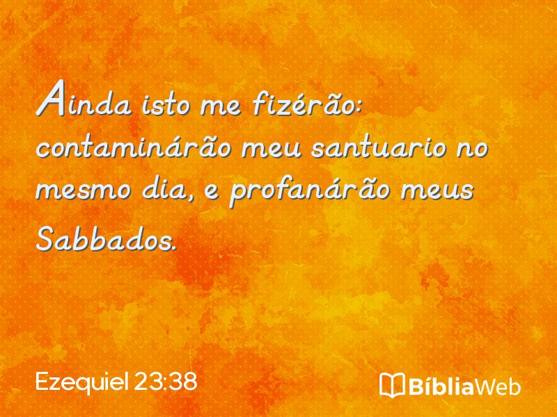 Ezequiel 23:38 em imagem para compartilhar
