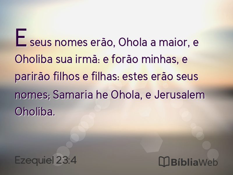 Ezequiel 23:4 em imagem para compartilhar